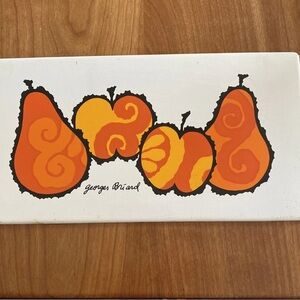 Georges Braird Apples & Pears Ceramic Tile/Trivet Coaster